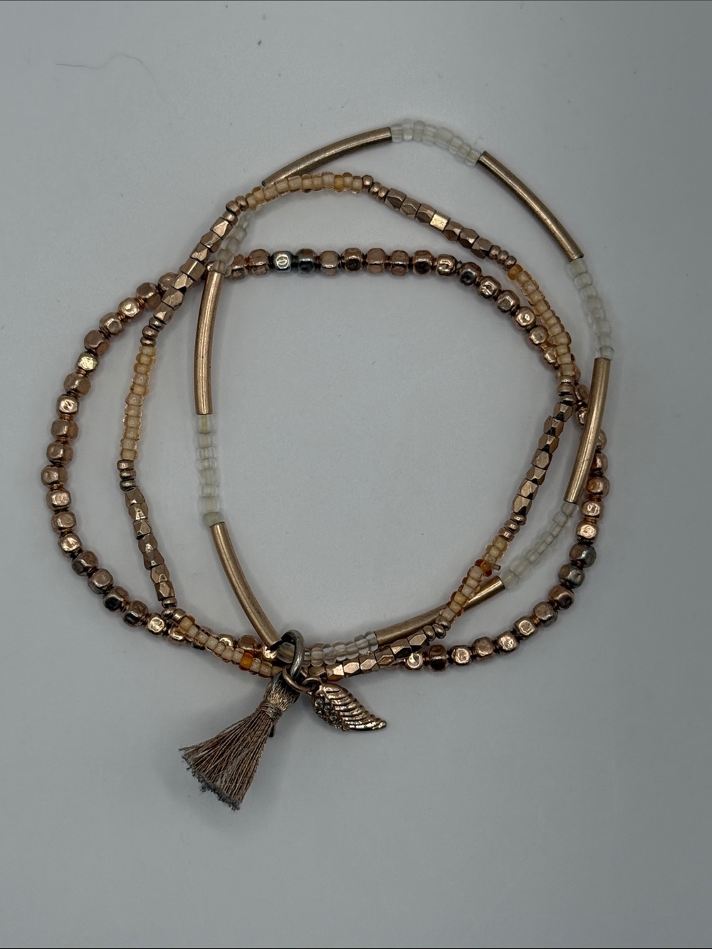 Keep Collective - Rose Gold Beaded Bracelet Set